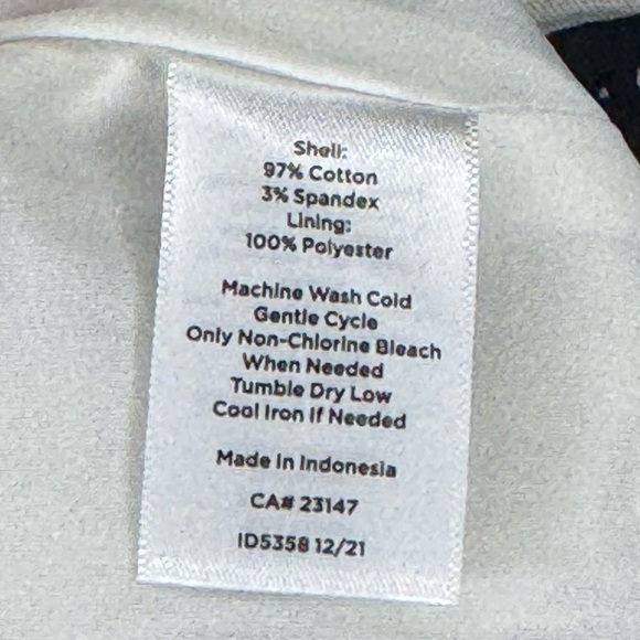 Talbots 16 Petite Cream and Black Pencil Skirt Casual - Picture 6 of 6